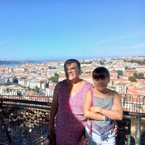 The rooftops of Lisbon from a viewpoint